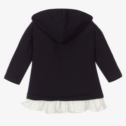 Mayoral-Blue Cotton Hooded Dress | Childrensalon Outlet