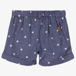 Mayoral Для новорожденных-Синие шорты из хлопкового твила для малышей | Childrensalon Outlet