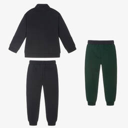 Mayoral-Blue & Green 3 Piece Tracksuit | Childrensalon Outlet