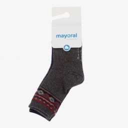 Mayoral - Blue & Grey Socks (3 Pack) | Childrensalon Outlet