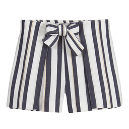 Mayoral-Blue & Ivory Striped Shorts | Childrensalon Outlet