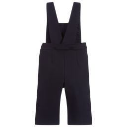 Mayoral-Blue Jersey Dungarees | Childrensalon Outlet