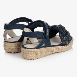 Mayoral-Синие сандалии на танкетке с бусинами | Childrensalon Outlet