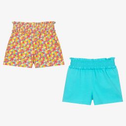 Mayoral-Голубые и розовые шорты (2пары) | Childrensalon Outlet