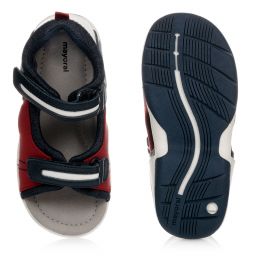 Mayoral-Сандалии синего, красного и белого цвета | Childrensalon Outlet
