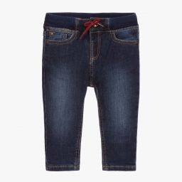 مايورال-جينز دنيم أطفال ولادي بقصة عادية لون أزرق | Childrensalon Outlet