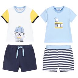Mayoral-Голубые комплекты с шортами (2 шт.) | Childrensalon Outlet
