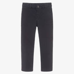 Mayoral-بنطلون تشينو قطن تويل لون كحلي للأولاد | Childrensalon Outlet