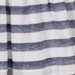 Mayoral-Синее льняное платье в полоску | Childrensalon Outlet