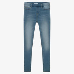 Mayoral-جيغنغز سكيني قطن جيرسي لون أزرق للبنات | Childrensalon Outlet