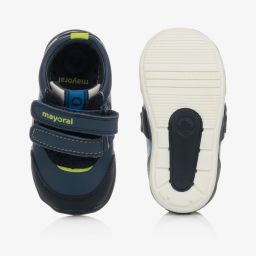 Mayoral-Синие пинетки на липучках | Childrensalon Outlet