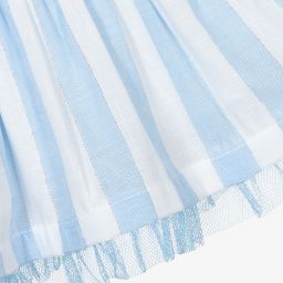 Mayoral Newborn-Blue & White Baby Skirt Set | Childrensalon Outlet