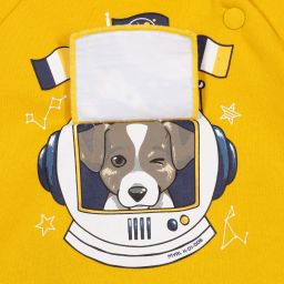 Mayoral-Сине-желтый спортивный костюм с космическим принтом | Childrensalon Outlet