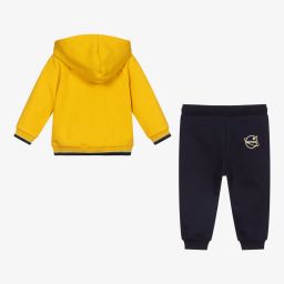 Mayoral-Сине-желтый спортивный костюм с космическим принтом | Childrensalon Outlet