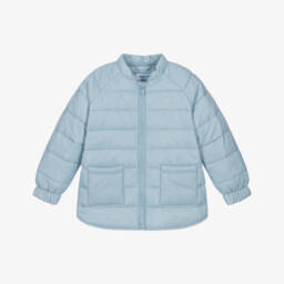 Mayoral-Boys Azure Lightweight Puffer Coat | Childrensalon Outlet
