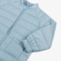 Mayoral-Boys Azure Lightweight Puffer Coat | Childrensalon Outlet