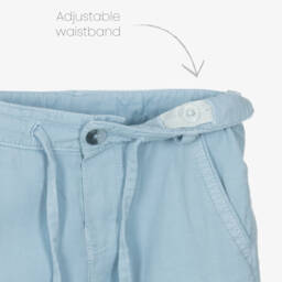 Mayoral-Boys Azure Linen Blend Pants | Childrensalon Outlet