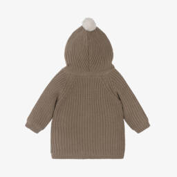 Mayoral Newborn-Boys Beige Cable Knit Coat | Childrensalon Outlet