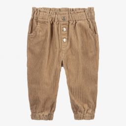Mayoral-Boys Beige Corduroy Trousers | Childrensalon Outlet