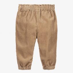 Mayoral-Boys Beige Corduroy Trousers | Childrensalon Outlet