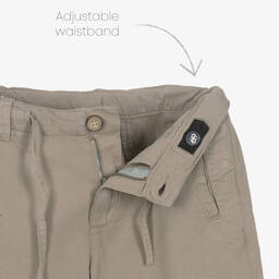 مايورال Nukutavake-شورت قطن وكتان لون بيج للأولاد | Childrensalon Outlet