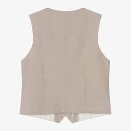 مايورال Nukutavake-جيليه بدلة قطن وكتان لون بيج للأولاد | Childrensalon Outlet