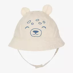 Mayoral-شورت مع قبعة أطفال ولادي قطن بوبلين لون بيج | Childrensalon Outlet