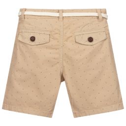 Mayoral-Boys Beige Cotton Shorts | Childrensalon Outlet