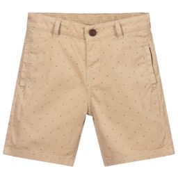 Mayoral-Boys Beige Cotton Shorts | Childrensalon Outlet