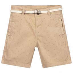 Mayoral-Boys Beige Cotton Shorts | Childrensalon Outlet
