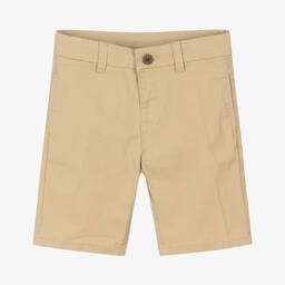 Mayoral-Boys Beige Cotton Shorts | Childrensalon Outlet