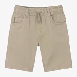 Mayoral Нукутаваке-Boys Beige Cotton Shorts | Childrensalon Outlet