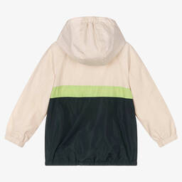 Mayoral-جاكيت واقي من الرياح لون بيج ورمادي للأولاد | Childrensalon Outlet