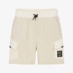 Mayoral-Boys Beige Knit Cargo Bermudas | Childrensalon Outlet