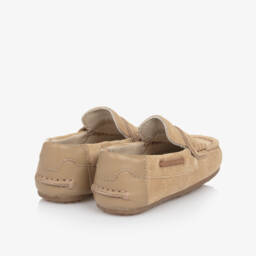 Mayoral-Boys Beige Soft Suede Loafers | Childrensalon Outlet