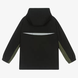 Mayoral Nukutavake-Boys Black Hooded Jacket  | Childrensalon Outlet