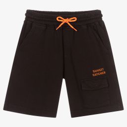Mayoral Nukutavake-Boys Black Jersey Shorts | Childrensalon Outlet