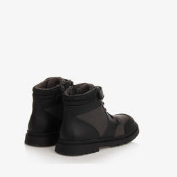 Mayoral-Черные кожаные ботинки | Childrensalon Outlet