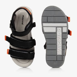 مايورال-صندل بشريط لاصق لون أسود للأولاد | Childrensalon Outlet