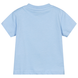 Mayoral-Голубая футболка с изображением рюкзака для мальчиков | Childrensalon Outlet