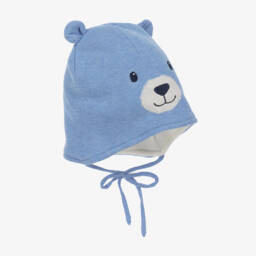 Mayoral-Boys Blue Bear Hat and Mittens | Childrensalon Outlet