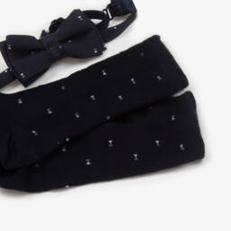 مايورال-طقم ربطة عنق وجوارب لون كحلي للأولاد | Childrensalon Outlet