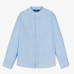 مايورال Nukutavake-تيشيرت بدون ياقة قطن لون أزرق للأولاد | Childrensalon Outlet