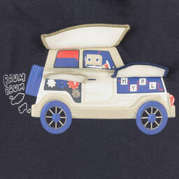 Mayoral-Boys Blue Cotton Car Top | Childrensalon Outlet