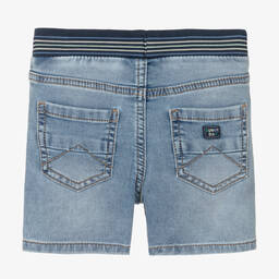 Mayoral-Boys Blue Cotton Denim Shorts | Childrensalon Outlet