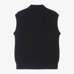 Mayoral-Boys Blue Cotton Knit Vest | Childrensalon Outlet