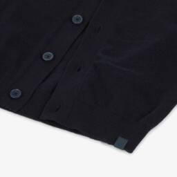 Mayoral-Boys Blue Cotton Knit Vest | Childrensalon Outlet