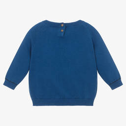 Mayoral-Синий трикотажный свитер | Childrensalon Outlet