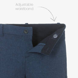 Mayoral-Синие шорты из хлопка и льна | Childrensalon Outlet