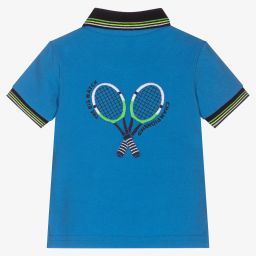 مايورال-توب بولو أطفال ولادي قطن لون أزرق | Childrensalon Outlet